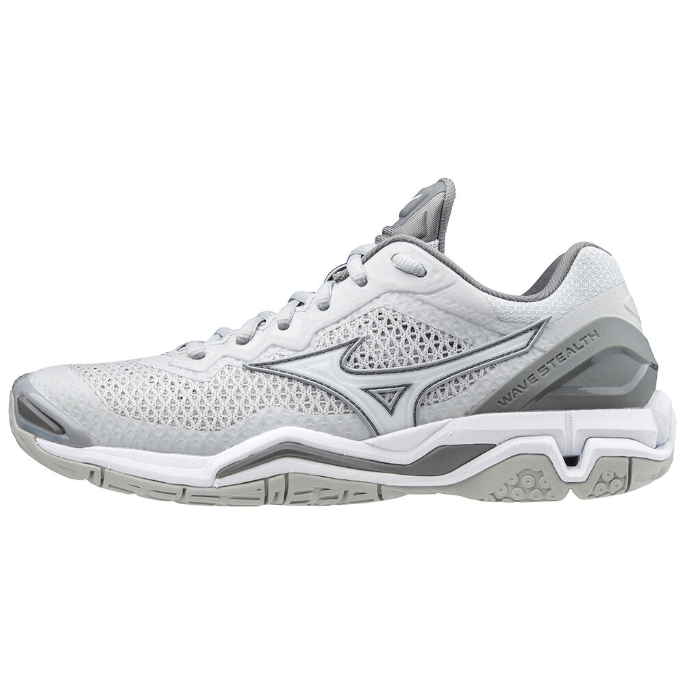 Mizuno Wave Stealth V Női Kézilabda Cipő Fehér/Szürke YMK024973